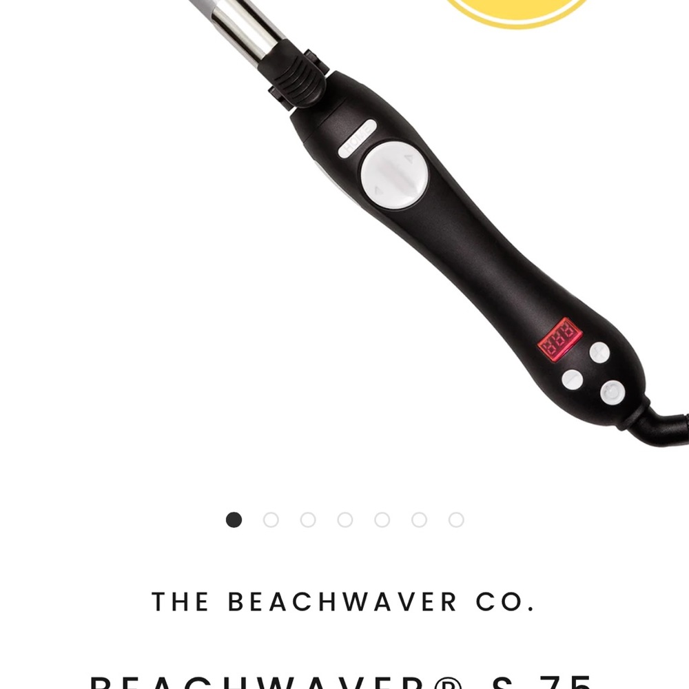 Beachwaver S.75 dual ceramic rotating curling iron. .75 barrel diameter